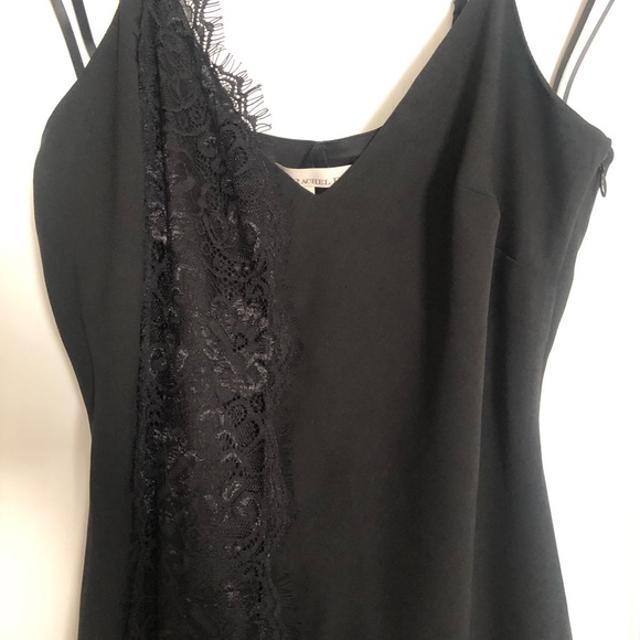 Rachel Roy , black asymmetrical slip dress, size 8 - Picture 1 of 4